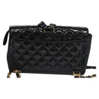 Black Leather Chanel Backpack