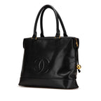 Black Leather Chanel Flap Bag