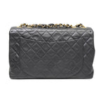 Black Leather Chanel Shoulder Bag