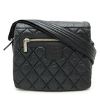 Black Leather Chanel Shoulder Bag