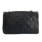 Black Leather Chanel Shoulder Bag