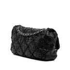 Black Leather Chanel Shoulder Bag