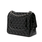 Black Leather Chanel Flap Bag