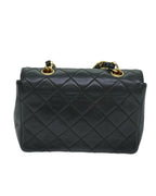 Black Leather Chanel Shoulder Bag