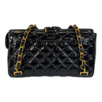 Black Leather Chanel Backpack