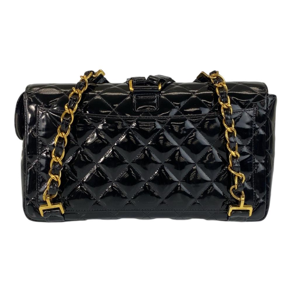 Black Leather Chanel Backpack