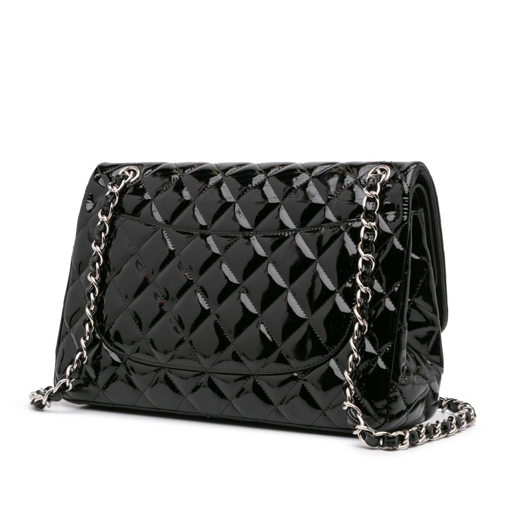 Black Leather Chanel Flap Bag