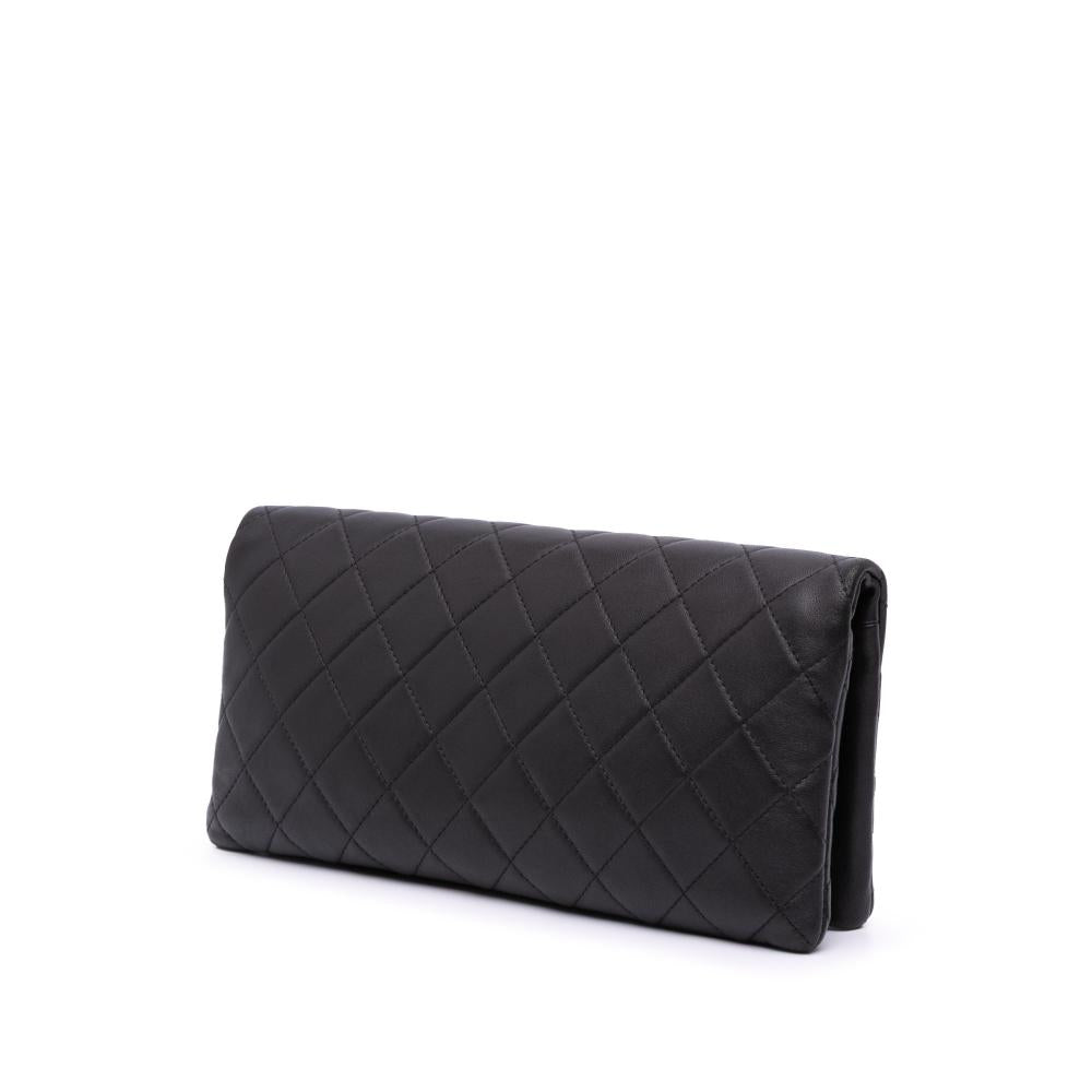 Black Leather Chanel Flap Bag