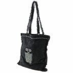 Black Leather Chanel Shoulder Bag