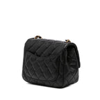 Black Leather Chanel Flap Bag