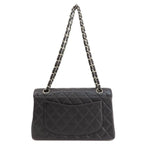 Black Leather Chanel Shoulder Bag