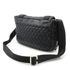 Black Leather Chanel Crossbody Bag
