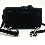 Black Leather Chanel Shoulder Bag