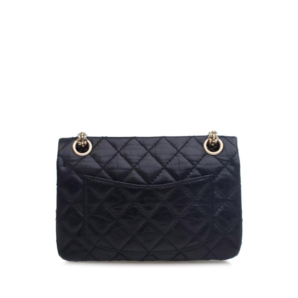 Black Leather Chanel Flap Bag