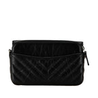 Black Leather Chanel Crossbody Bag