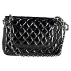 Black Leather Chanel Flap Bag
