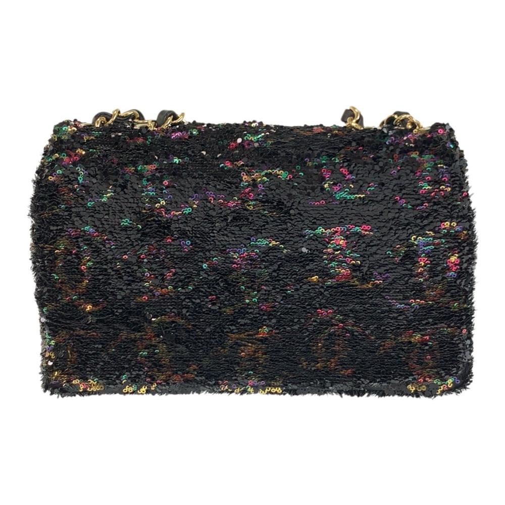 Black Leather Chanel Shoulder Bag