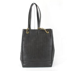 Black Leather Chanel Shoulder Bag