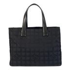 Black Leather Chanel Travel Line