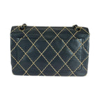 Black Leather Chanel Crossbody Bag