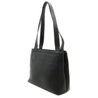 Black Leather Chanel Shoulder Bag