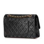 Black Leather Chanel Flap Bag