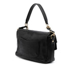 Black Leather Chanel Flap Bag