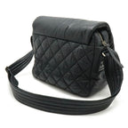 Black Leather Chanel Crossbody Bag