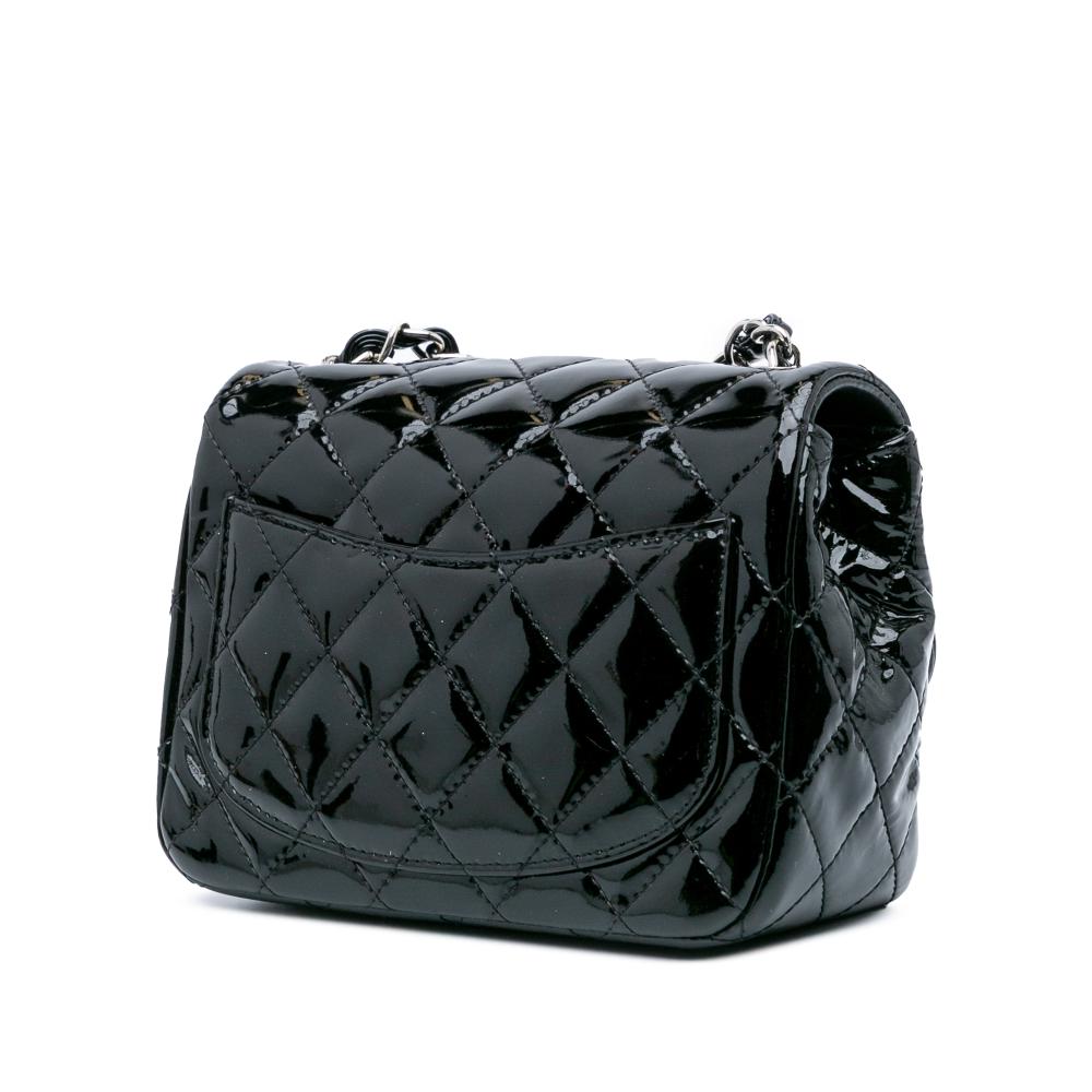 Black Leather Chanel Flap Bag