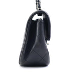 Black Leather Chanel Crossbody Bag
