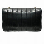 Black Leather Chanel Shoulder Bag