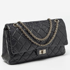 Black Leather Chanel Flap Bag