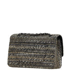 Black Leather Chanel Flap Bag