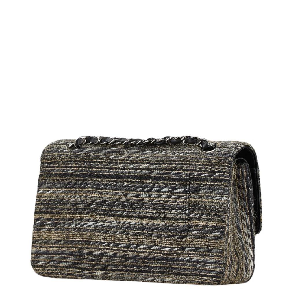 Black Leather Chanel Flap Bag