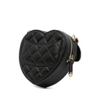 Black Leather Chanel Crossbody Bag