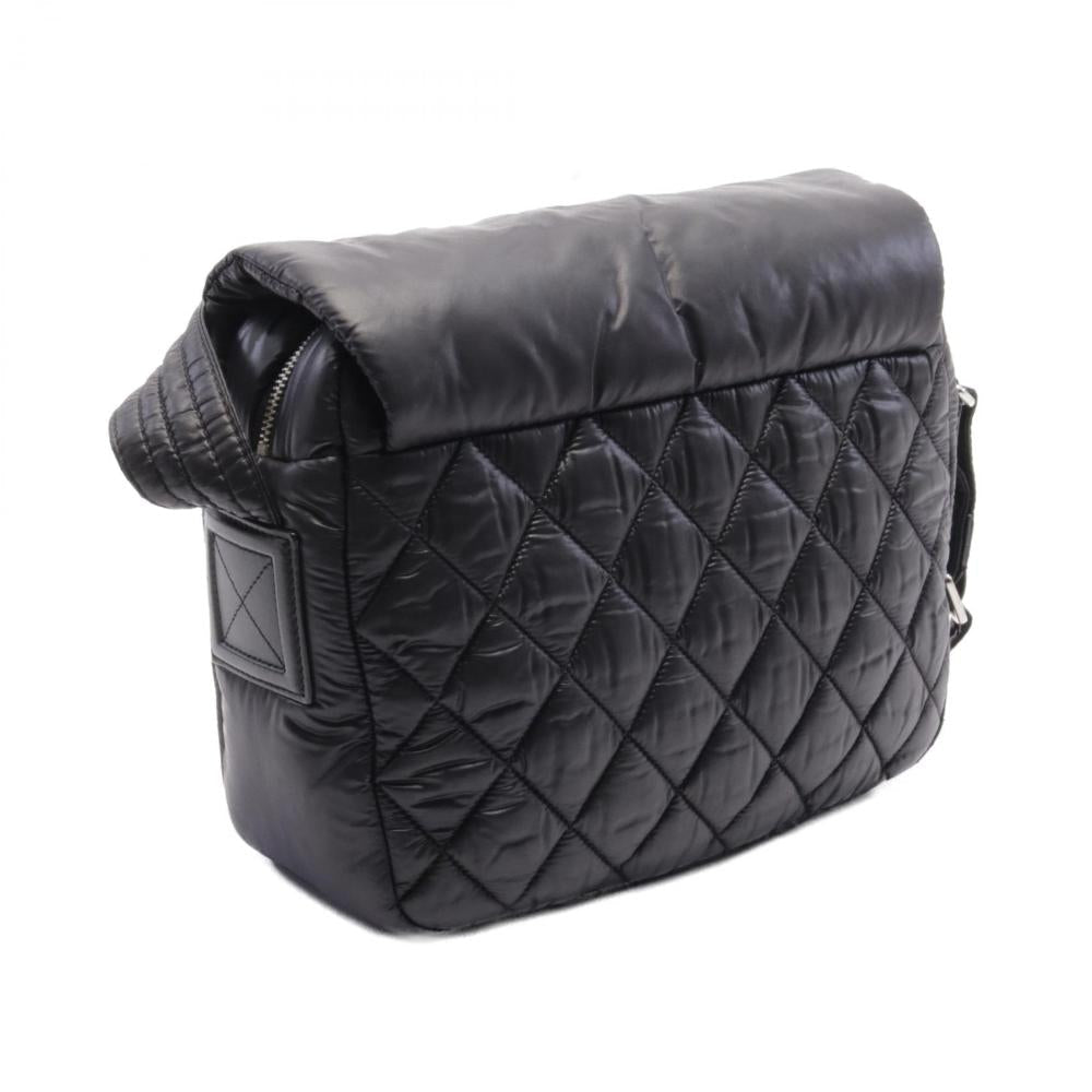 Black Leather Chanel Crossbody Bag