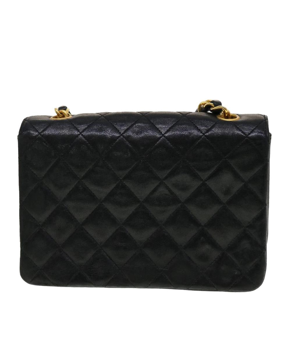 Black Leather Chanel Crossbody Bag