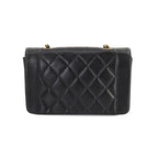 Black Leather Chanel Shoulder Bag