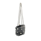 Black Leather Chanel Bucket Bag