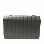 Black Leather Chanel Shoulder Bag
