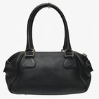 Black Leather Chanel Shoulder Bag