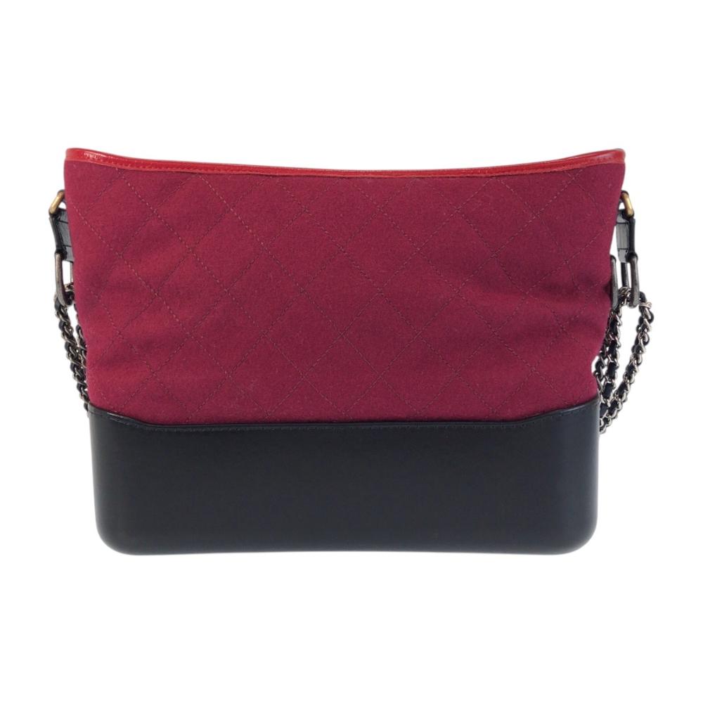 Black Leather Chanel Shoulder Bag