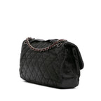 Black Leather Chanel Flap Bag