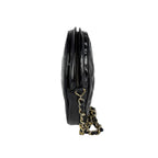 Black Leather Chanel Shoulder Bag