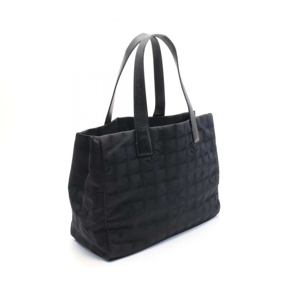 Black Leather Chanel Travel Line