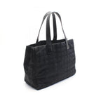 Black Leather Chanel Travel Line