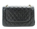 Black Leather Chanel Shoulder Bag