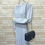 Black Leather Chanel Shoulder Bag