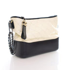 Black Leather Chanel Shoulder Bag