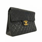 Black Leather Chanel Crossbody Bag